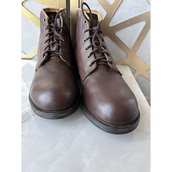 Kingtreads CSA Men Work boots Leather Brown steel toe Sole Sz 9.5 Class Grade 1 - Picture 8 of 14